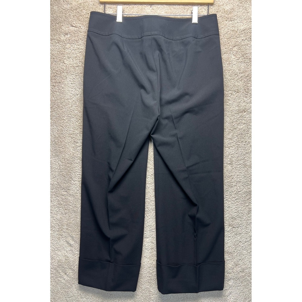 Caslon Womens Black Wide Leg Cropped Dress Pants Trousers Size 8 Career Corpcore - Picture 9 of 12